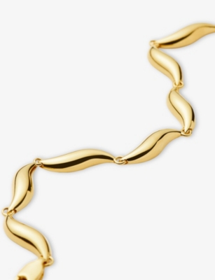 MISSOMA: Savi 18ct Yellow Gold-Plated Brass Chain-Link Bracelet