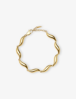MISSOMA: Savi 18ct Yellow Gold-Plated Brass Chain-Link Bracelet