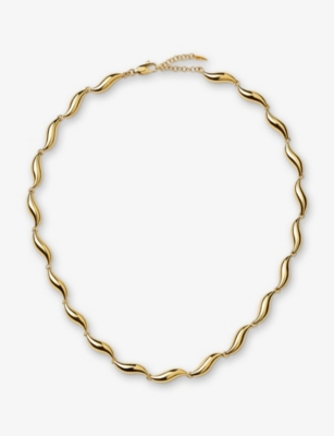 MISSOMA: Savi Signature Link Chain 18ct Yellow Gold-Plated Brass Necklace