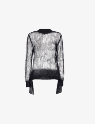 SIMONE ROCHA: Side Tail Bow-Embellishment Wool-Blend Jumper