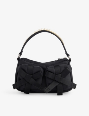 SIMONE ROCHA: Utility Bow Pocket Nylon Shoulder Bag