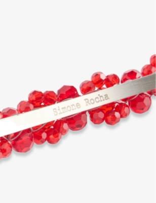SIMONE ROCHA: Flower Brass and Crystal Hair Clip