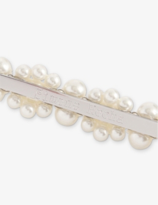 SIMONE ROCHA: Flower Brass and Faux-Pearl Hair Clip