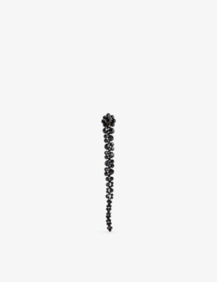 SIMONE ROCHA: Drip Brass and Crystal Earrings