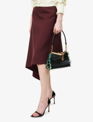 ETRO: Vela Marble Small Leather Shoulder Bag