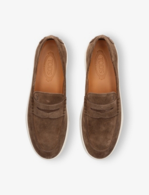 TODS: Mocassino Cassetta 04L Suede Loafers
