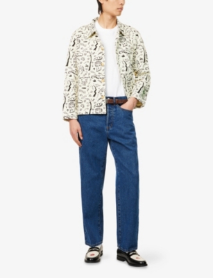 OBEY: Classic Baggy Straight-Leg Denim Jeans