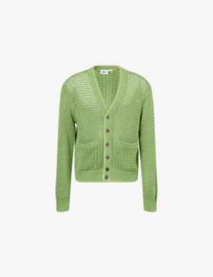 OBEY: Ethan Crochet Cotton-Knit Cardigan