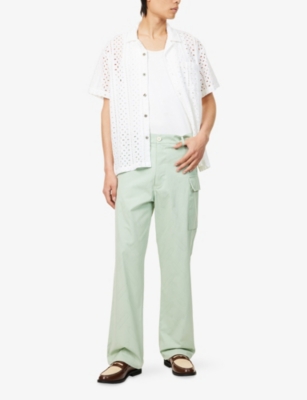 OBEY: Ayers Embroidered Cotton-Poplin Shirt