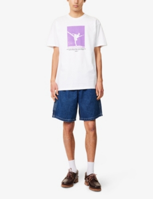 OBEY: Easy Brand-Patch Carpenter Denim Shorts