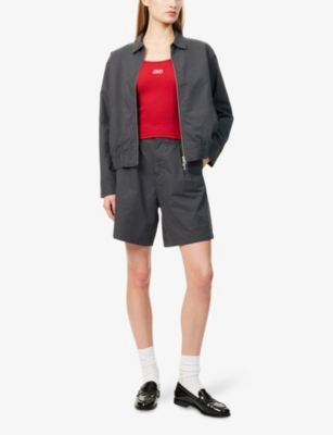 OBEY: Thursday Plaid Check-Print Cotton-Poplin Shorts