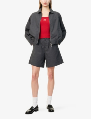 OBEY: Thursday Plaid Check-Print Cotton-Poplin Jacket