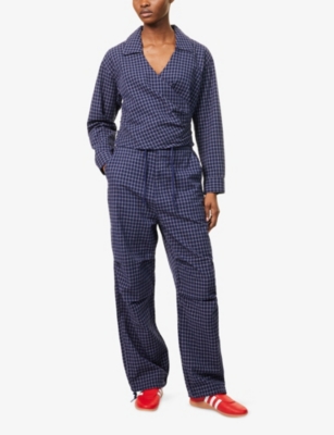 OBEY: Circa Check-Print Cotton Parachute Trousers