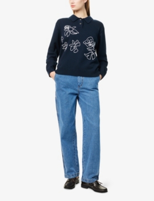 OBEY: Sybil Carpenter Wide-Leg Denim Jeans