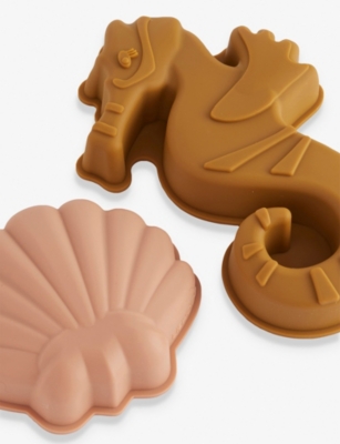 LIEWOOD: Gill Sea Creature Silicone Sand Moulds Pack Of Four