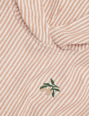 LIEWOOD: Paco Striped Cotton-Seersucker Poncho 1-6 years