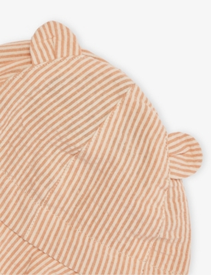 LIEWOOD: Gorm Reversible Cotton-Seersucker Sun Hat 3 Months-4 Years