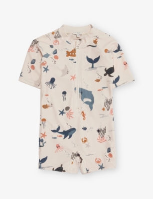LIEWOOD: Short-Sleeve Graphic-Pattern Swimsuit 3 months - 3 years
