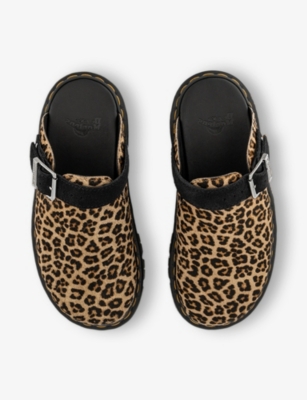 DR. MARTENS: Zebzag Pony-Hair Mules