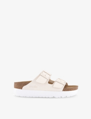 BIRKENSTOCK: Arizona Platform Flex Woven Sandals