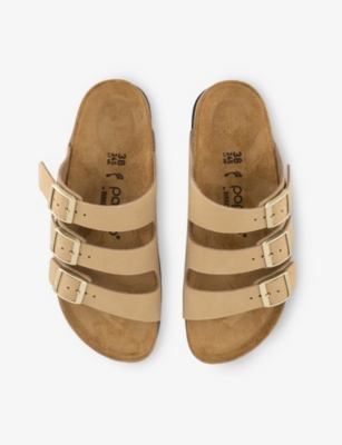 BIRKENSTOCK: Florida III Flex Platform Faux-Leather Sandals