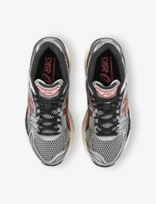 Shop Asics Womens  Gel-kayano 14 Mesh Low-top Trainers In White Papaya