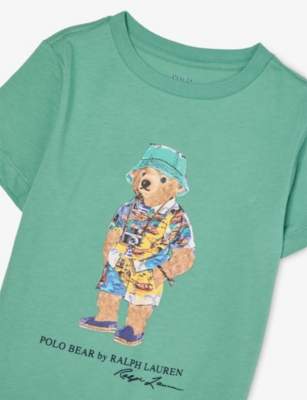 POLO RALPH LAUREN: Boys' Bear Haven Graphic-Print Cotton-Jersey T-Shirt