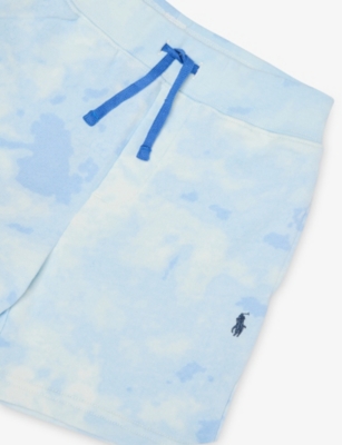 POLO RALPH LAUREN: Boys' Splat Graphic-Print Embroidered-Logo Cotton-Jersey Shorts