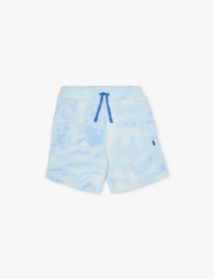 POLO RALPH LAUREN: Boys' Splat Graphic-Print Embroidered-Logo Cotton-Jersey Shorts