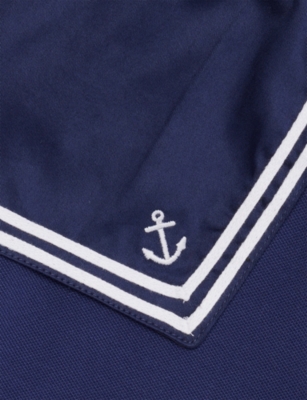 POLO RALPH LAUREN: Sailor-Collar Embroidered-Logo Cotton-Pique Polo Shirt 2-6 Years
