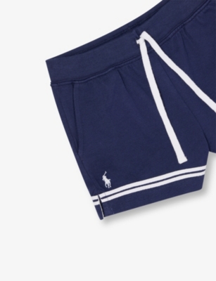 POLO RALPH LAUREN: Girls' Athletic Logo-Embroidered Stretch-Cotton Shorts
