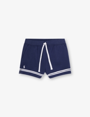 POLO RALPH LAUREN: Girls' Athletic Logo-Embroidered Stretch-Cotton Shorts