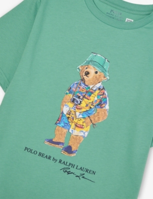 POLO RALPH LAUREN: Boys' Bear Haven Graphic-Print Cotton-Jersey T-shirt