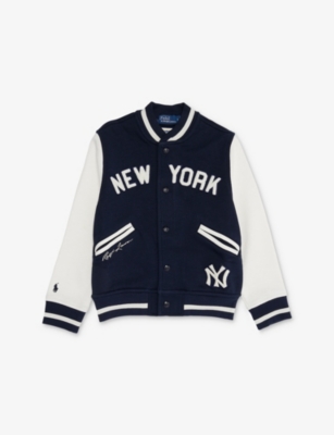 POLO RALPH LAUREN: Polo Ralph Lauren x New York Yankees Cotton-Blend Baseball Jacket 6-14 Years