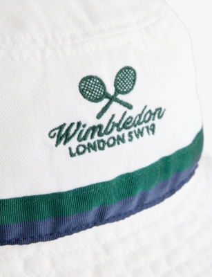 POLO RALPH LAUREN: Kids' Polo Ralph Lauren x Wimbledon Logo-Embroidery Cotton Bucket Hat
