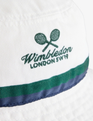 POLO RALPH LAUREN: Kids' Polo Ralph Lauren x Wimbledon Logo-Embroidery Cotton Bucket Hat