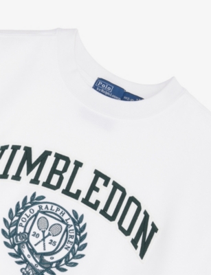 POLO RALPH LAUREN: Boys' Polo Ralph Lauren x Wimbledon Brand-Patch Cotton-Blend Sweatshirt