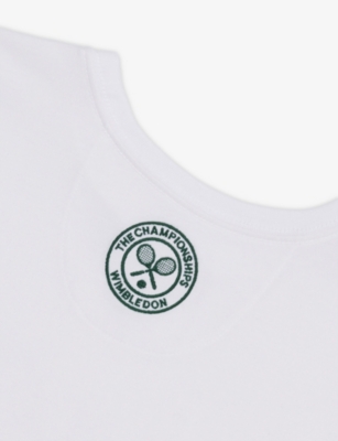 POLO RALPH LAUREN: Polo Ralph Lauren x Wimbledon Brand-Embroidery Cotton-Jersey T-Shirt