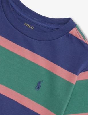 POLO RALPH LAUREN: Striped Short-Sleeves Cotton-Jersey T-Shirt