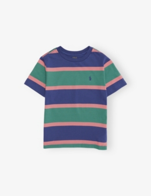 POLO RALPH LAUREN: Striped Short-Sleeves Cotton-Jersey T-Shirt