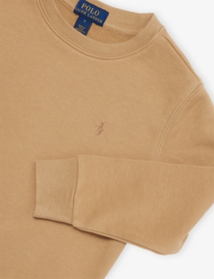 POLO RALPH LAUREN: Boys' French Terry Embroidered-Logo Cotton-Jersey Sweatshirt