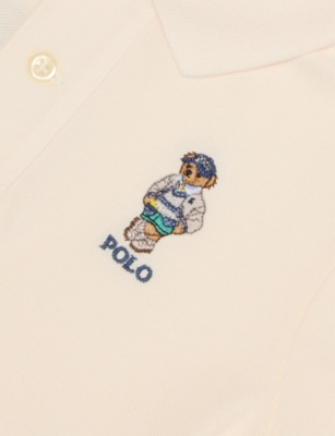 POLO RALPH LAUREN: Bear-Embroidery Short-Sleeves Cotton-Piqué Polo Shirt 2-7 Years