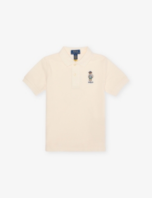 POLO RALPH LAUREN: Bear-Embroidery Short-Sleeves Cotton-Piqué Polo Shirt 2-7 Years