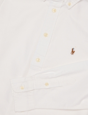 POLO RALPH LAUREN: Boys'  Oxford Embroidered-Logo Cotton Shirt