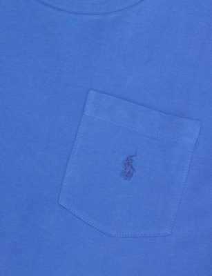 POLO RALPH LAUREN: Brand-Embroidery Crewneck Cotton-Jersey T-Shirt 6-14 Years