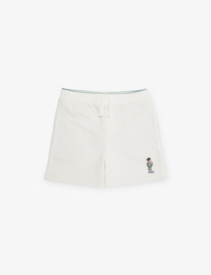 POLO RALPH LAUREN: Boys' Athletic Polo Bear Logo Cotton-Jersey Shorts