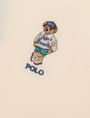 Polo Ralph Lauren F25 Nevis Bear Bear-embroidery Short-sleeves Cotton-piqué Polo Shirt 6-14 Years