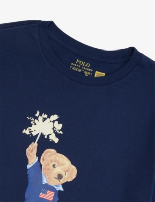 POLO RALPH LAUREN: Boys' Bear Short-Sleeves Cotton-Jersey T-Shirt