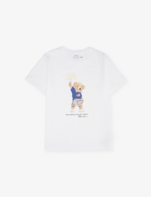 Polo Ralph Lauren Big Boys Polo Bear Cotton Jersey T-shirt In White