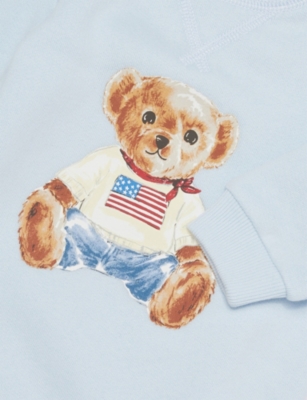 POLO RALPH LAUREN: Baby Polo Bear Cotton-Jersey Babygrow